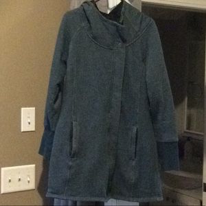 Dark Teal North Face long coat