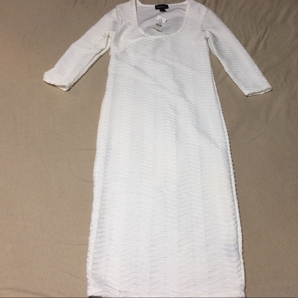 NWT All white midi dress