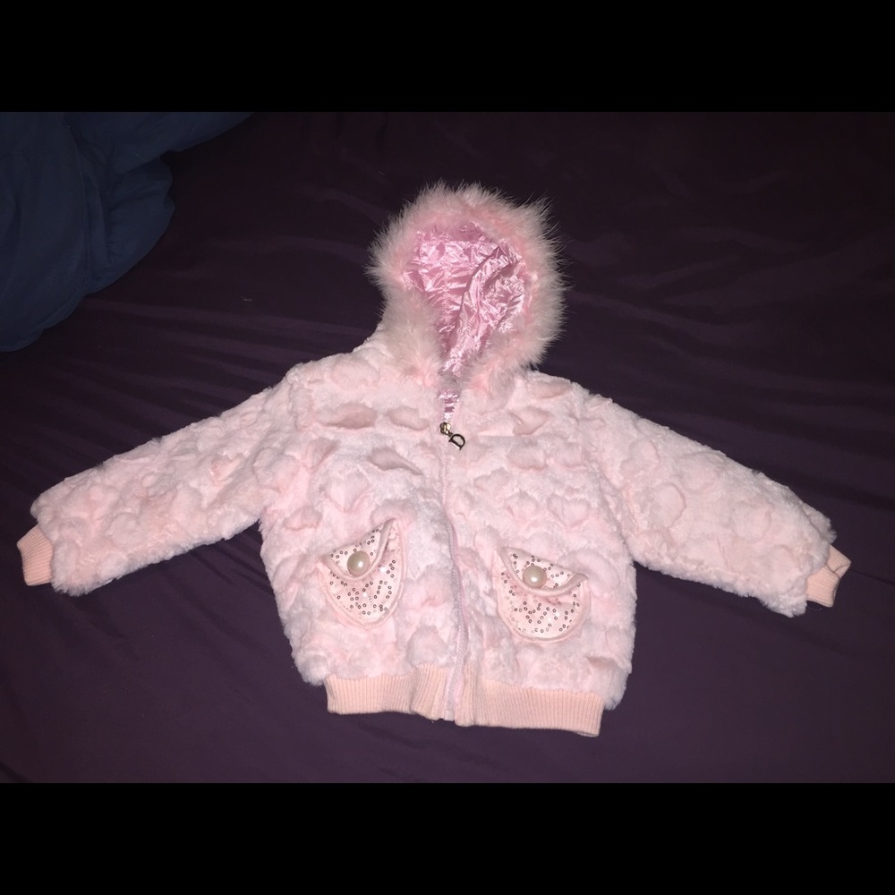 Soft pink girls coat size 2t