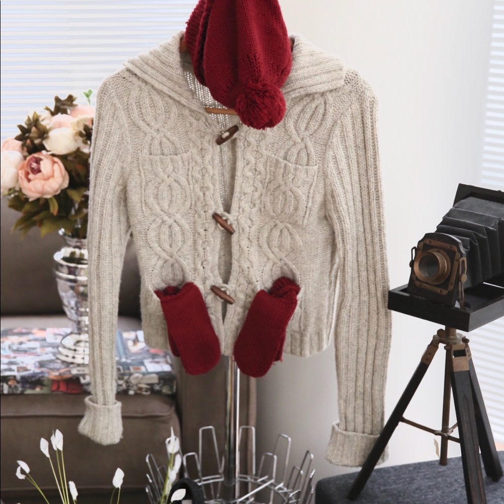 A&F vintage knit sweater