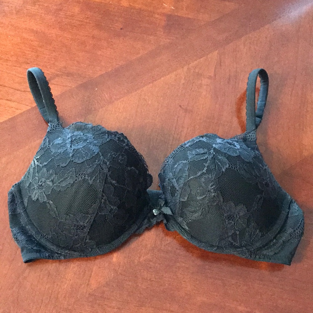 Victoria's Secret Black Lace Push-up Bra
