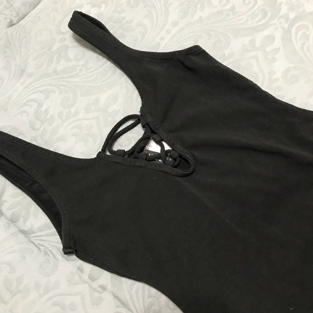 H&M Criss Cross Black Body Suit
