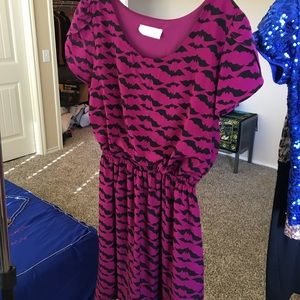 Modcloth bat dress Peach Love bats