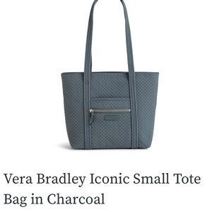 Iconic small vera tote in Charcoak