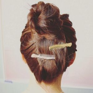 Gold Comb Hair Clip