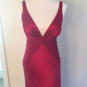 NWT red silk dress