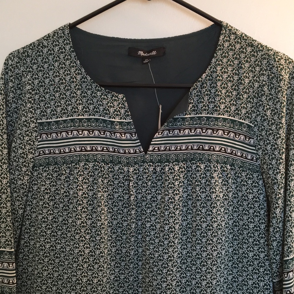 NWT! Madewell Silk dress in bandana floral