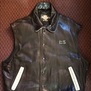 HARD ROCK LEATHER VEST MAN