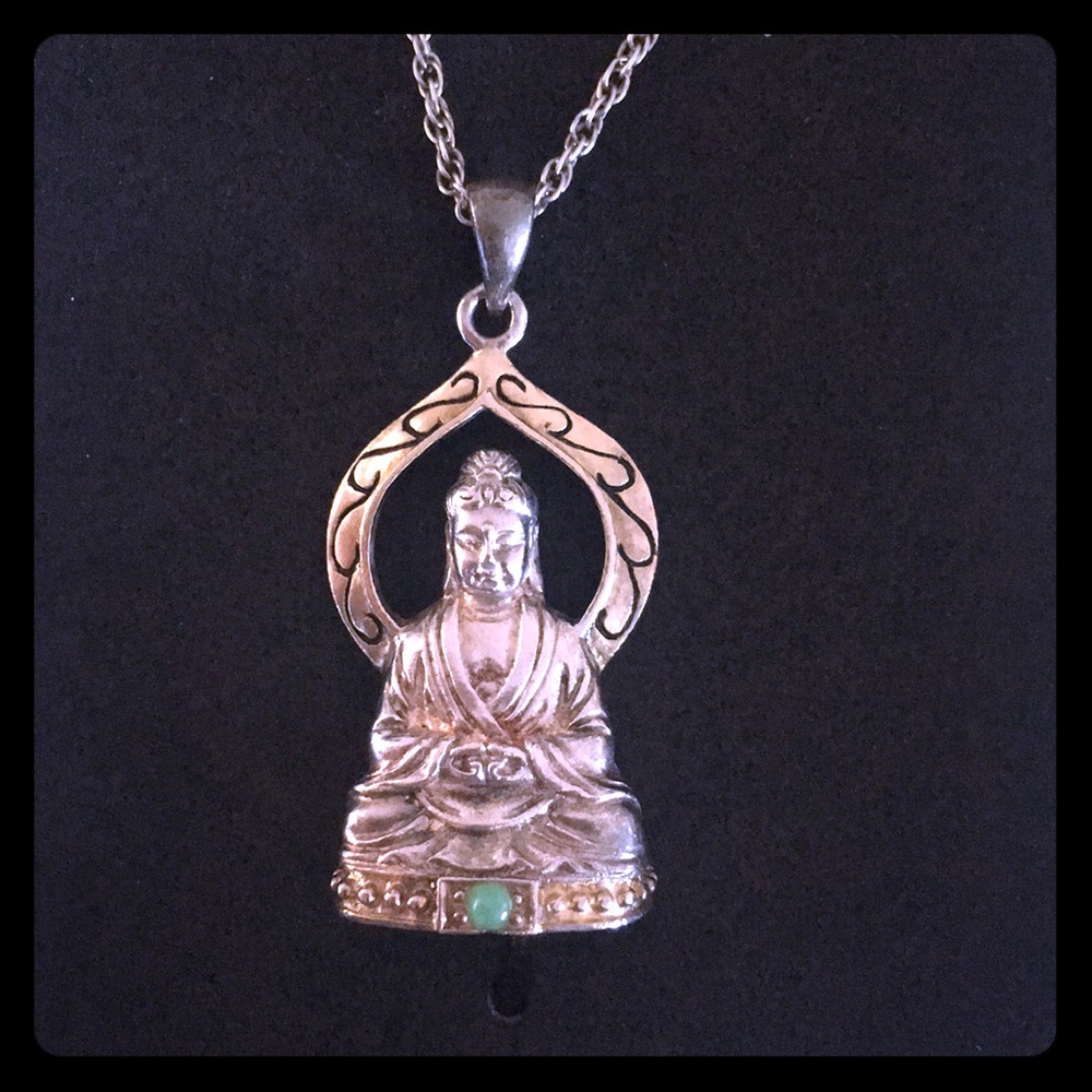 Gold, silver and jade Buddha