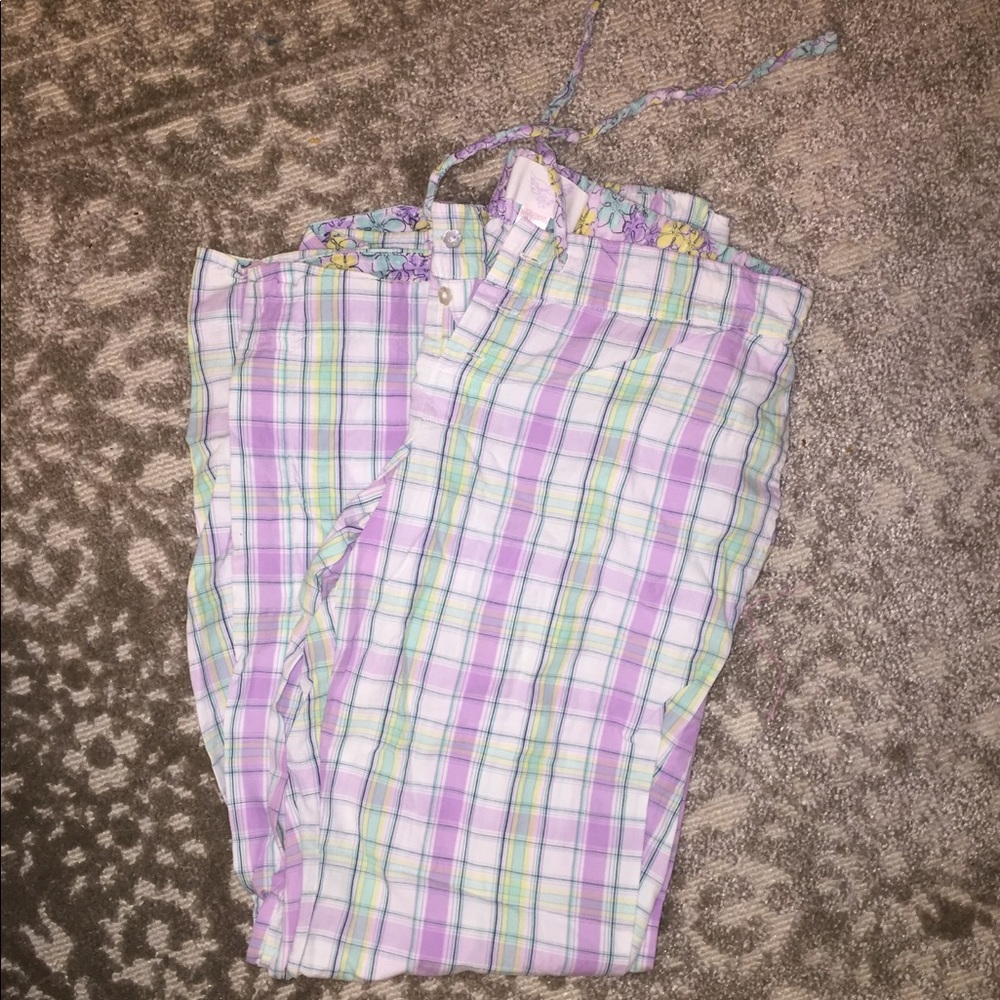 VS plaid pajama pants