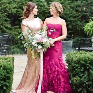 Liancarlo Couture Designer Gown Deep Plum