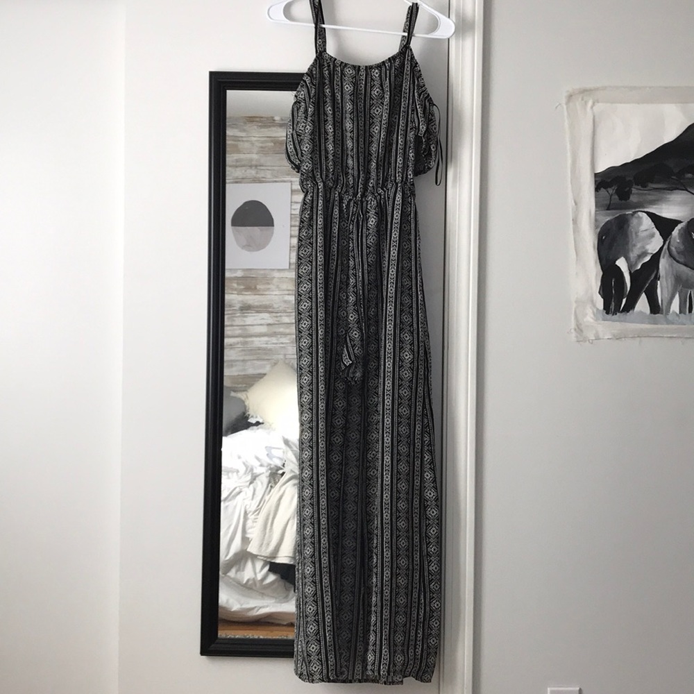 Open Front Maxi Dress