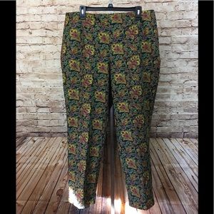 Talbots Women’s Curvy Paisley Print Pants