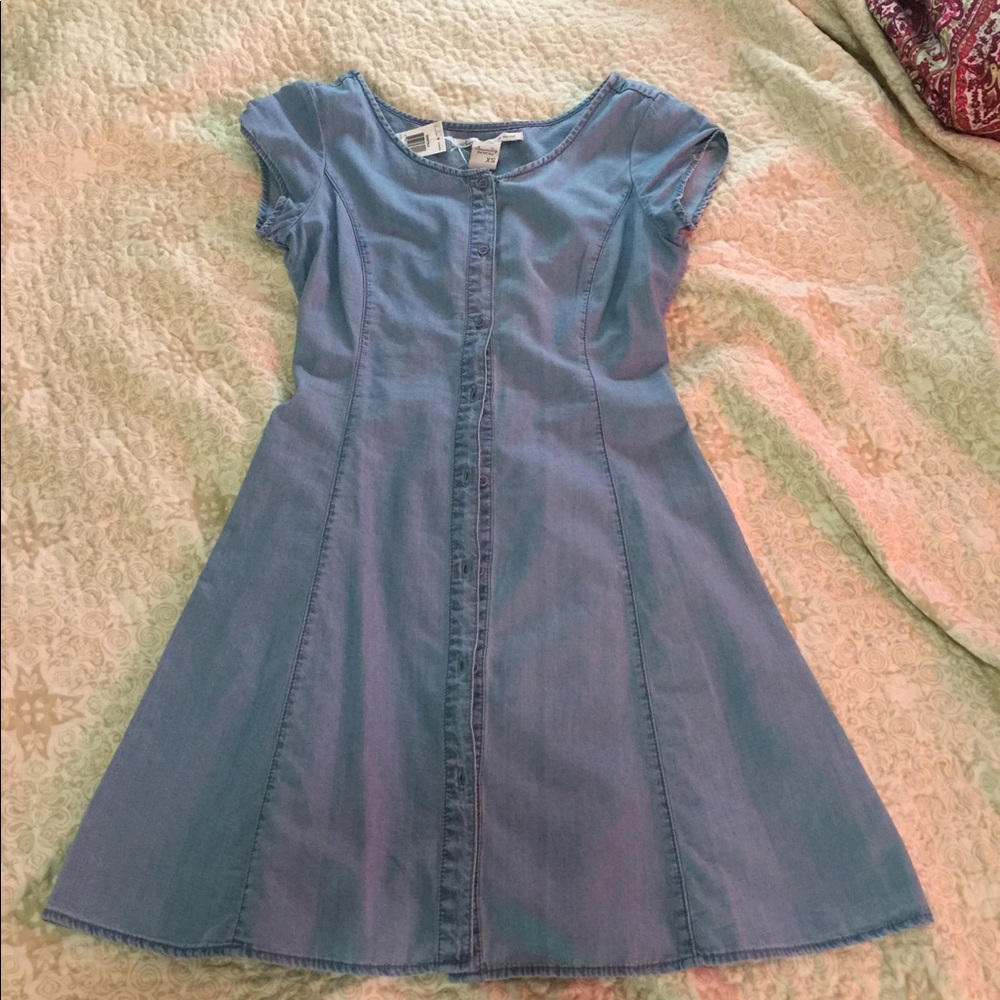 American Rag button down denim sundress