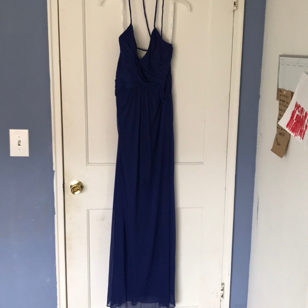 Davids bridal full length bridesmaid dress size 8