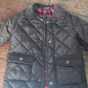Boys lightweight quilted and corduroy jacket