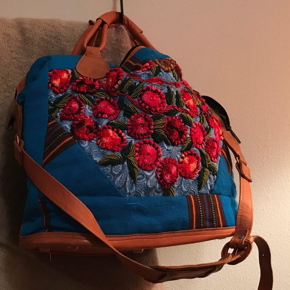 Embroidered tote bag