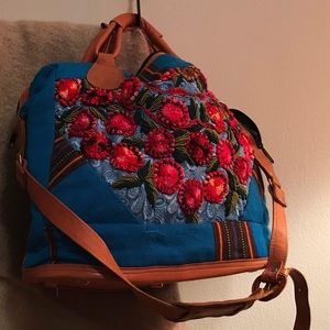 Embroidered tote bag