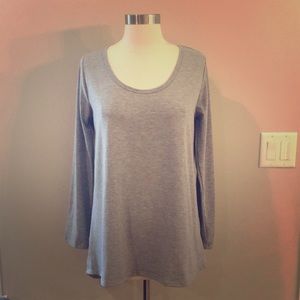 Lularoe grey Lynnae long sleeve shirt