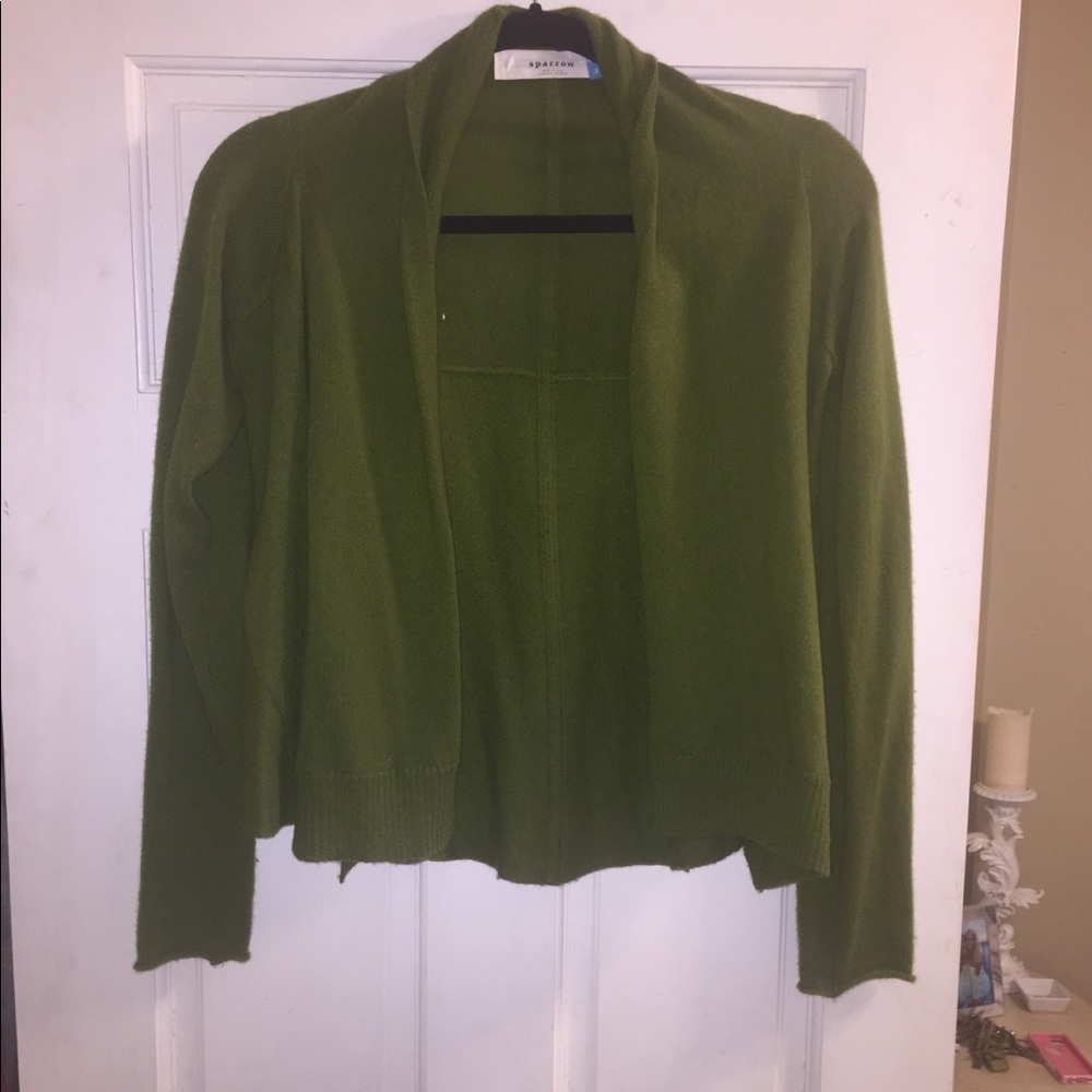 Green cardigan
