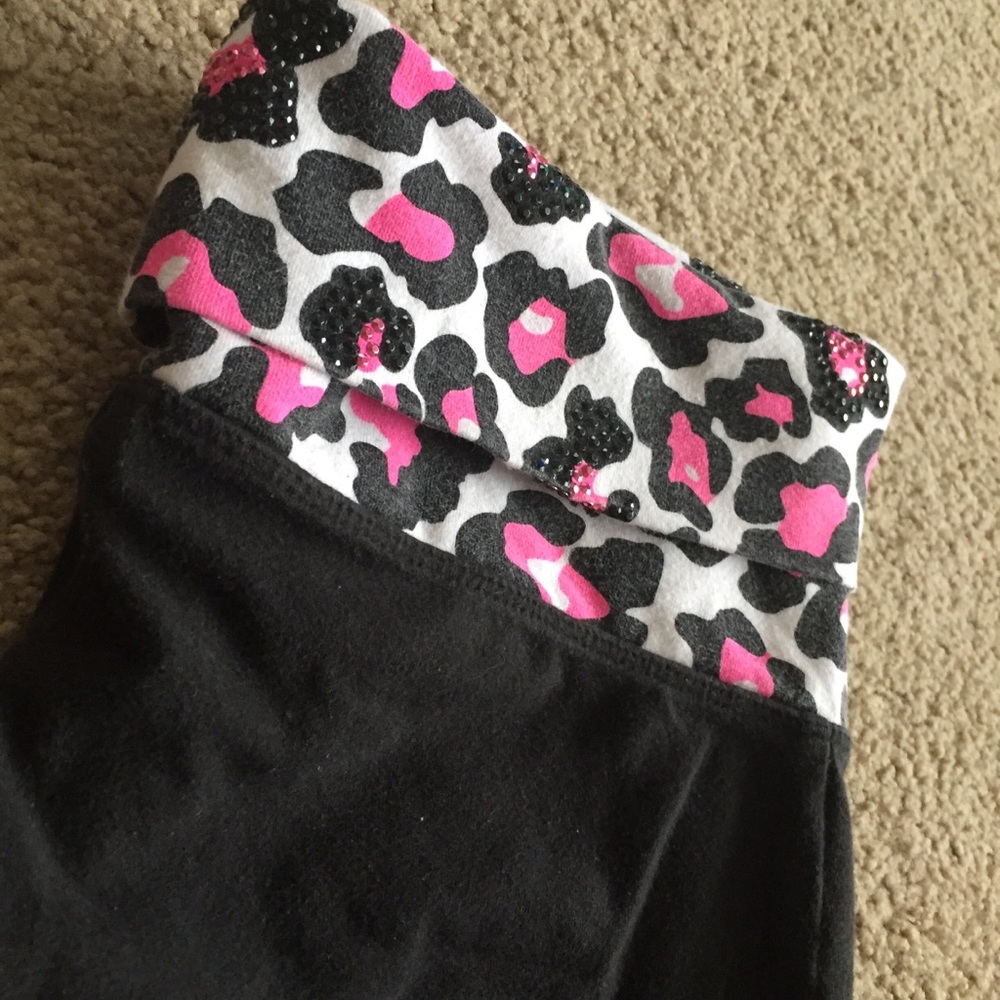 SOLD ❌ Small PINK Victorias Secret BLING Yoga Pant - Picture 2 of 3