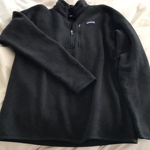 Dark gray men's patagonia quarter zip