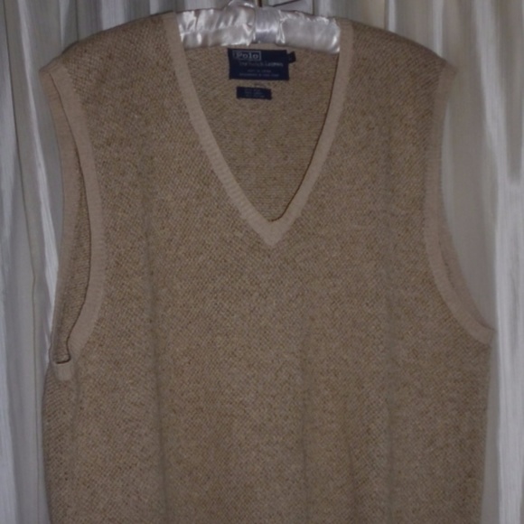 Polo Ralph Lauren Other - POLO RALPH LAUREN  Sweater Vest silk Blend sz L
