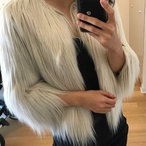 [Elie Tahari] Carli faux fur jacket