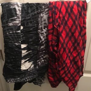 2 Patterned Infiniti Scarves