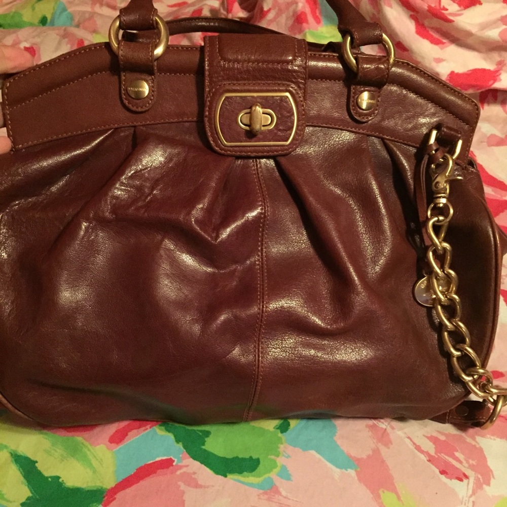EUC Brahmin brown leather bag