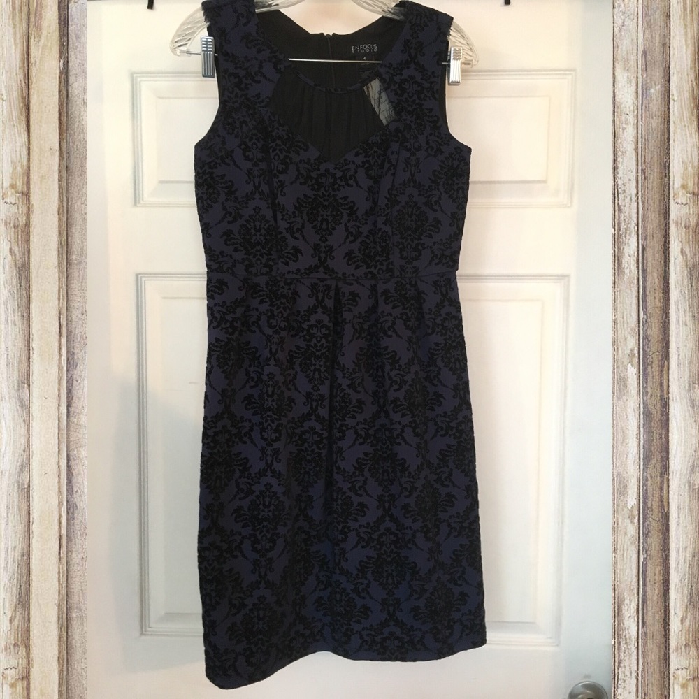 🌑💫Size 4 - Blue Black - Enfocus Studio - Dress