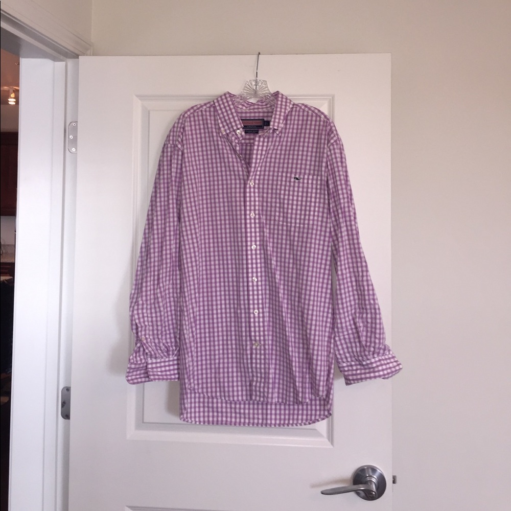 Vineyard Vines Purple Plaid Button Down
