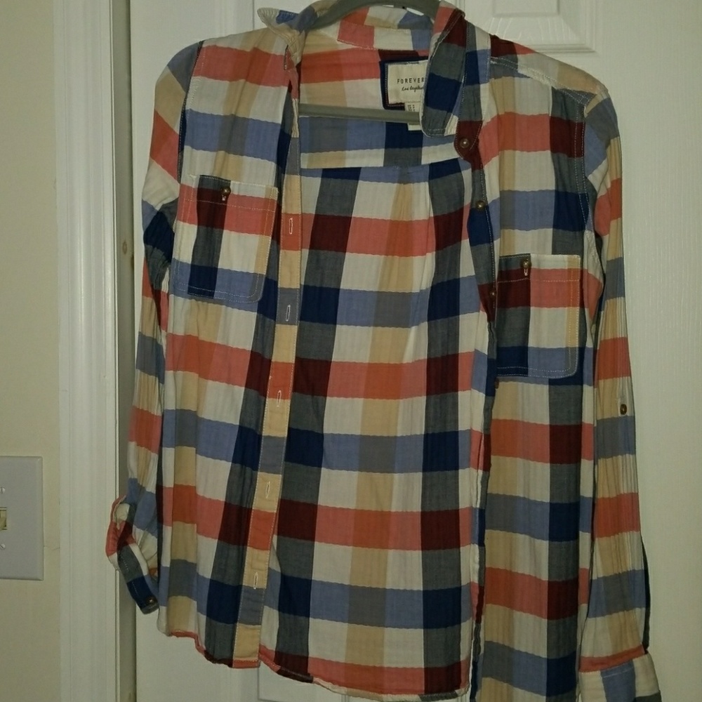 Forever 21 Plaid Flannel Shirt