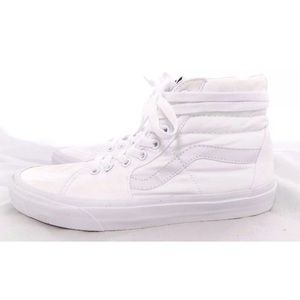 Vans SK8 HI All White High Top Skateboard Sneakers