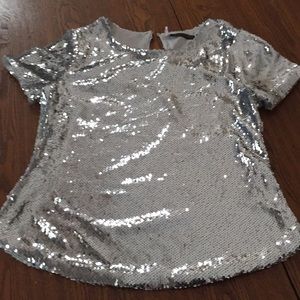Silver Sequin shirt!!!