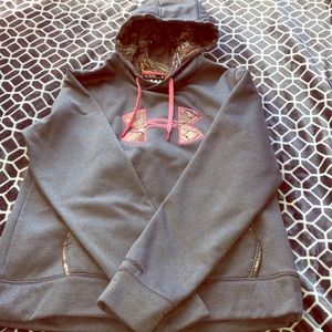 Under Armor Pink & Camo Hoodie