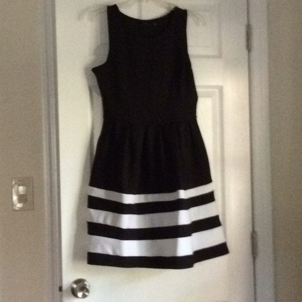 Black  and white dress