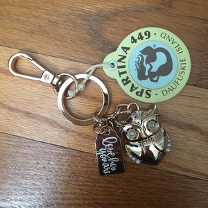 Spartina Owl Oh So Witty Keychain