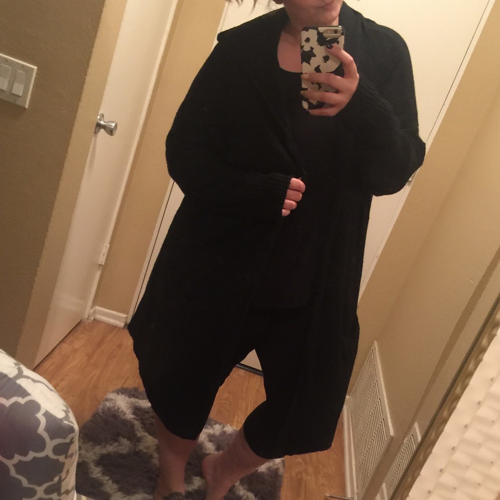 Long knitted sister sweater