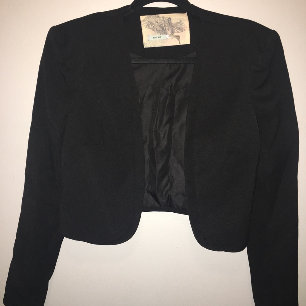 Kimchi Blue black cropped blazer