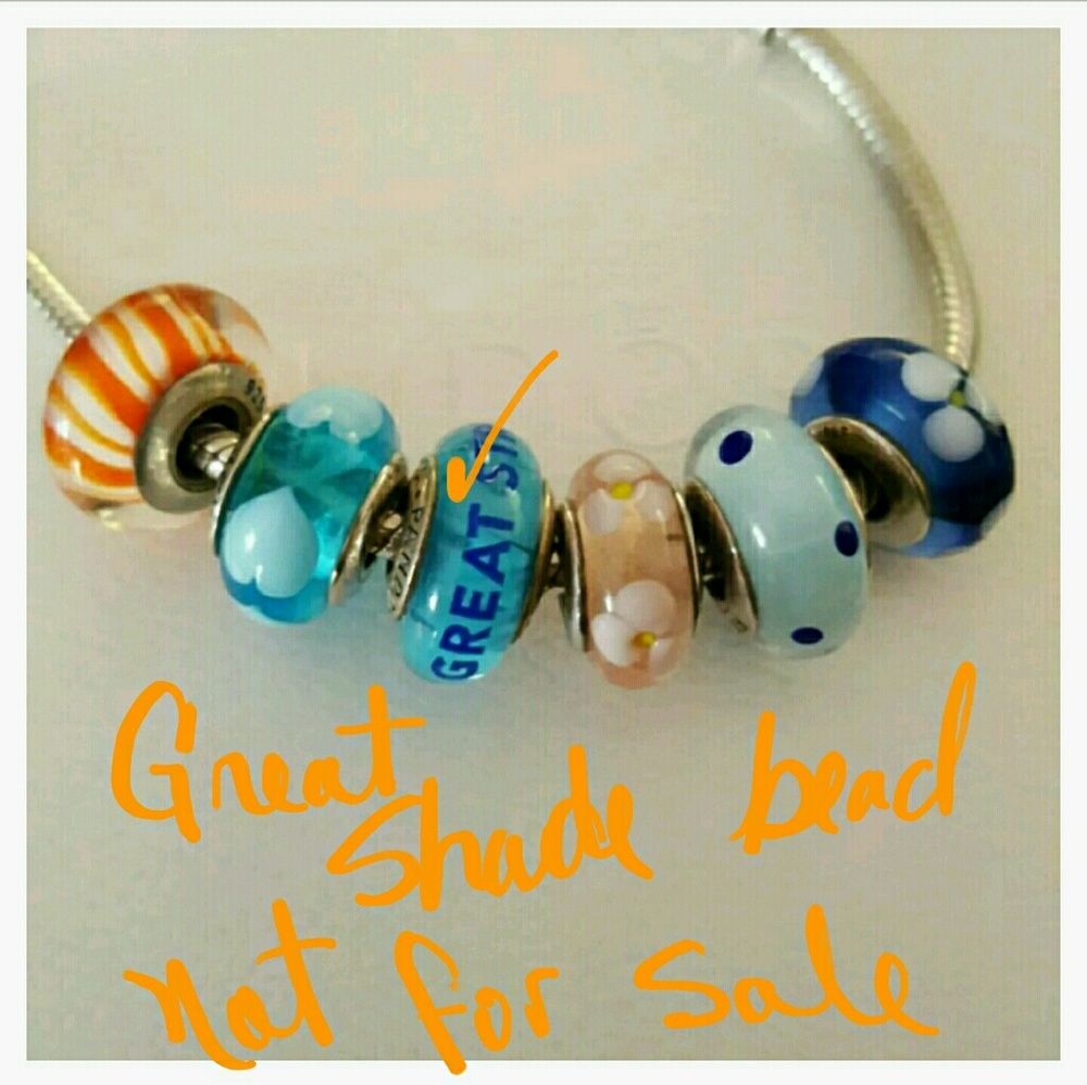 Authentic Pandora glass murano beads