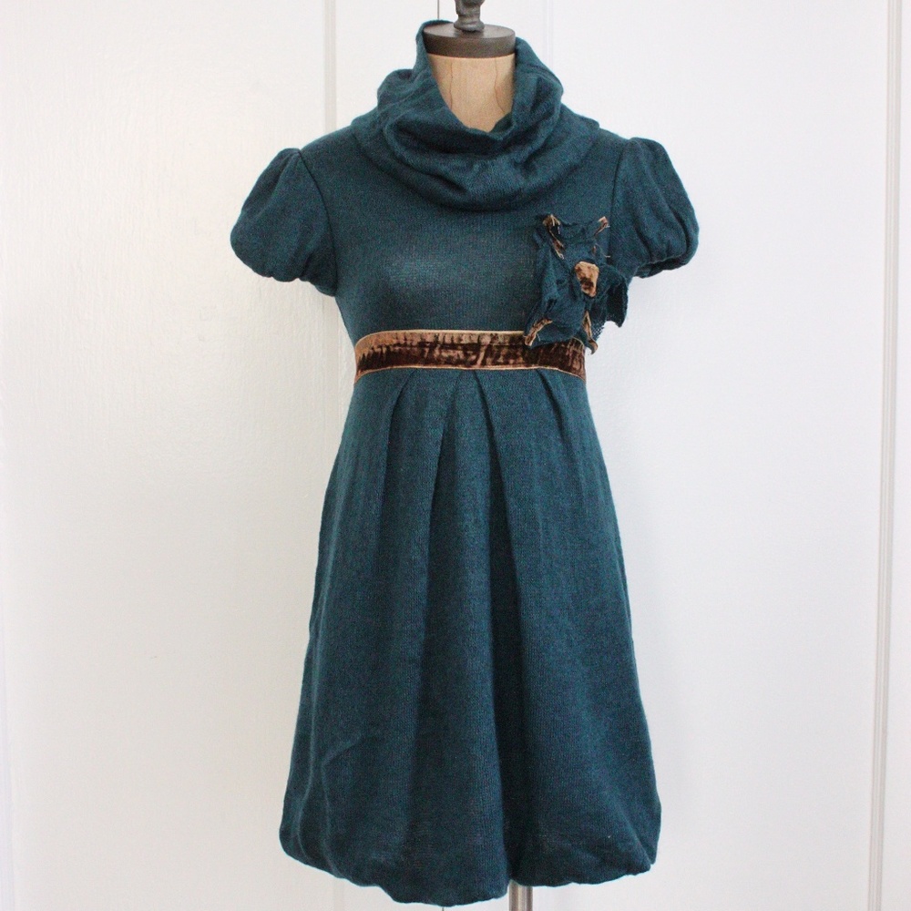Rinascimento Dress Winter Bubble Hem Sweater Dress
