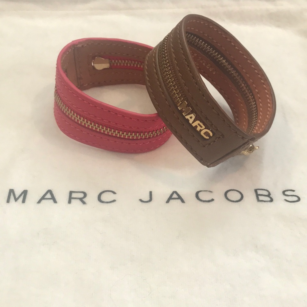 Marc Jacobs Leather Zipper Bracelet