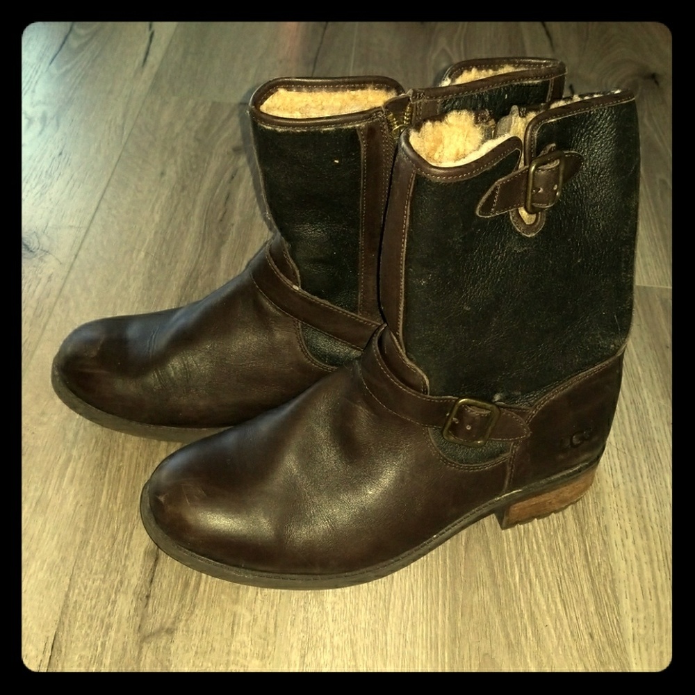 UGG leather boots with wool lining