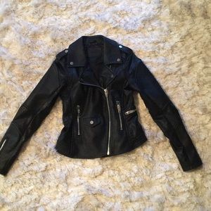 Blank NYC Faux Leather Moto Jacket XS