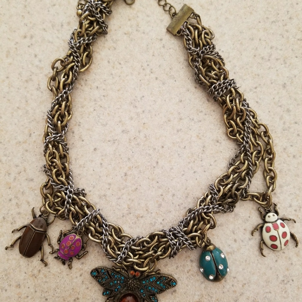 Unique bug necklace