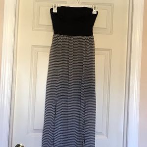 Strapless maxi dress