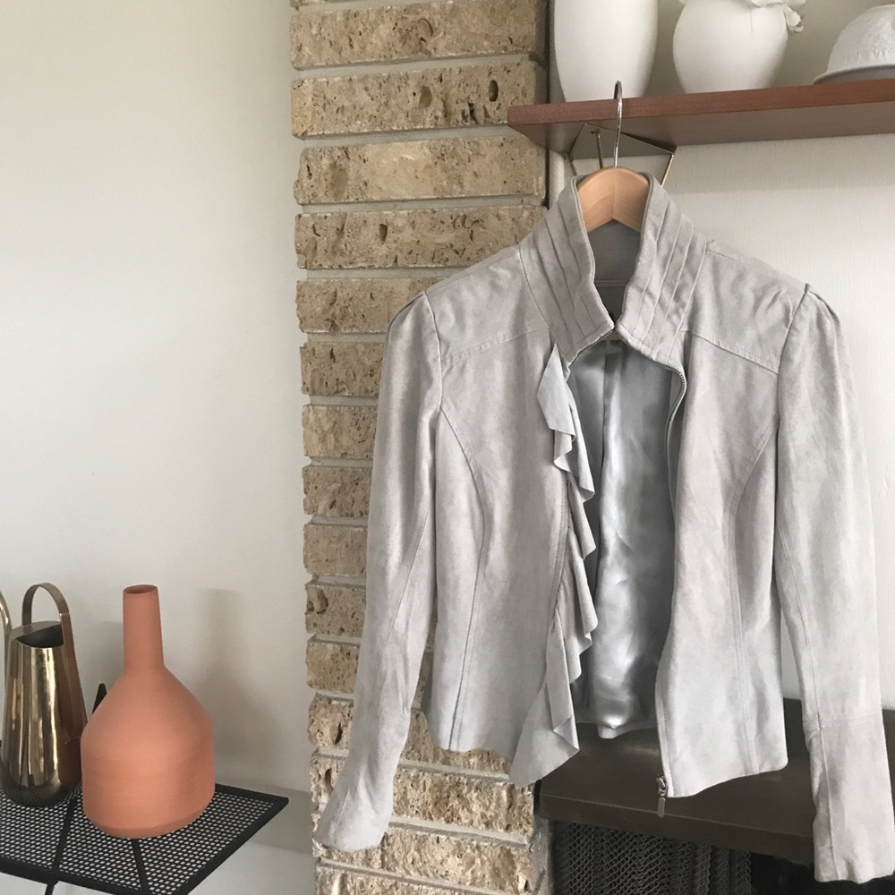 White House Black Market 100% Genuine Suede Jacket
