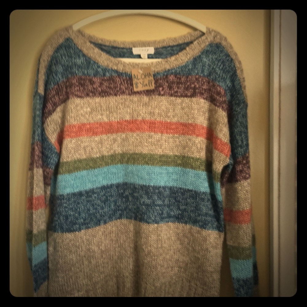 Small/Med Multicolored sweater new w/tags!!