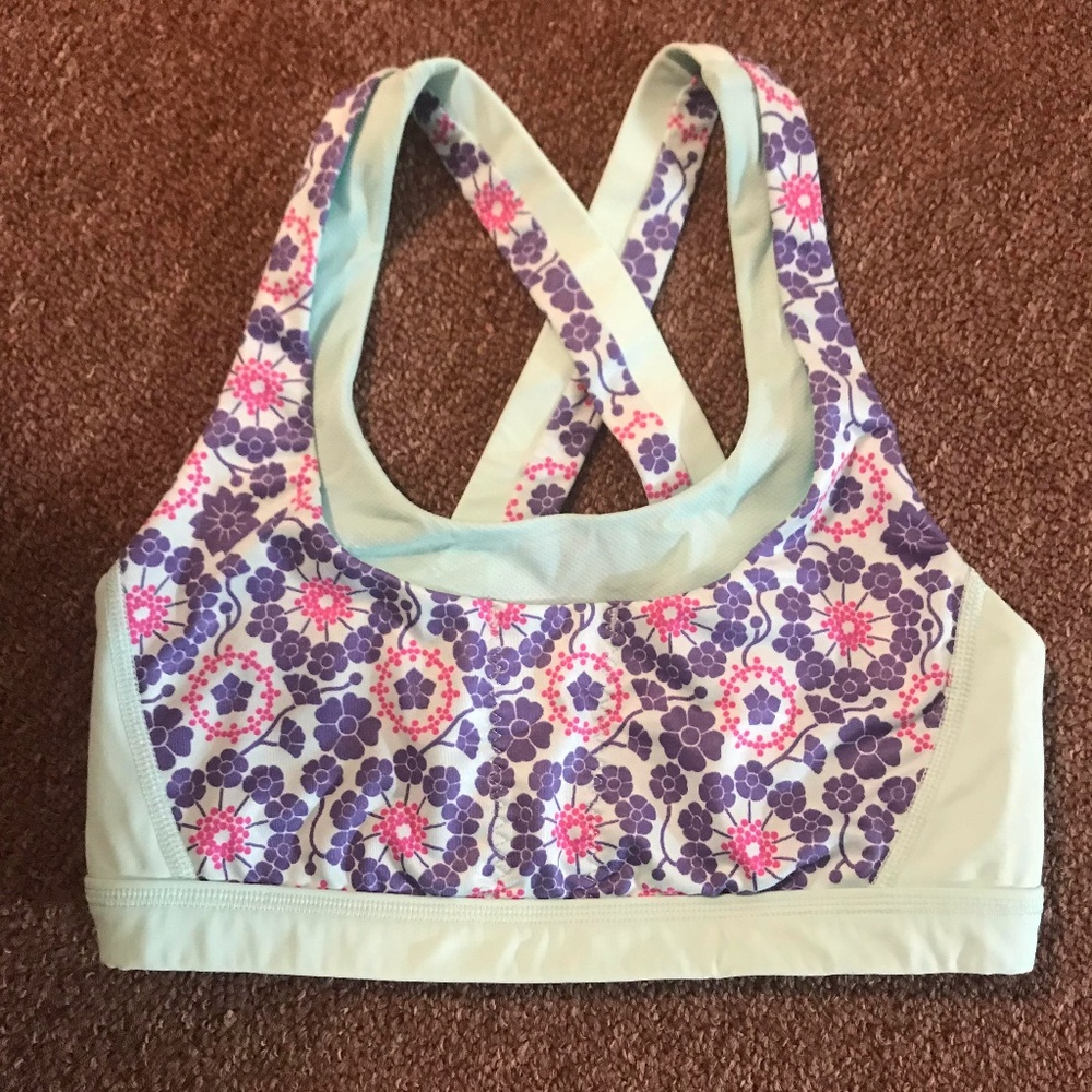 Lululemon Athletica Floral Sports Bra